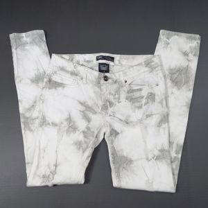 YMI Gray and White Skinny Jeans Size 7